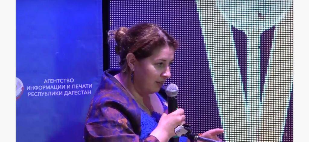 Доцент кафедры народонаселения А.Г. Магомедова выступила с докладом на Всероссийском фестивале «Голос Евразии-2022»